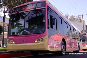 Pink buses offer safer rides for women in Tijuana, Mexico